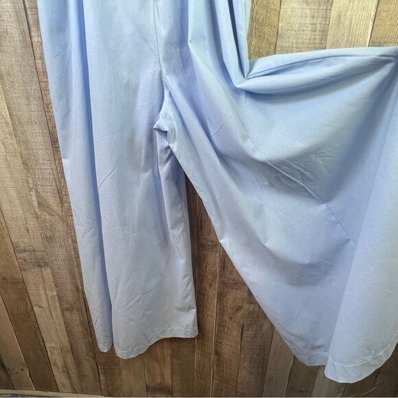 OOTD Rocks XL Light Blue Capri Wide Leg Sleeveless Jumpsuit Adjustable S… - Picture 3 of 14